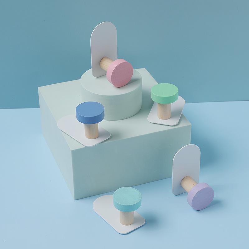 Dreamy Macaron Over-the-Door Adhesive Hooks - Heavy Duty & Decorative for Coats and Hats