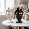 Plastic Minimalist Figure Statue Unique Parent-Child Figurine Wine Cabinet Decor