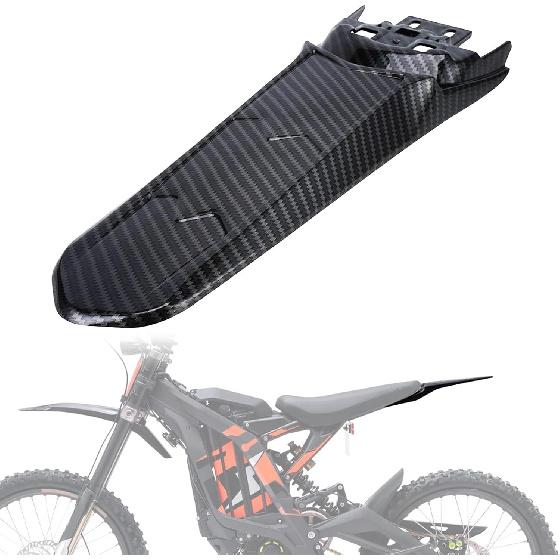 Rear Fender Extended for Surron LBX, Electric Dirt Bike Mudguard for Sur Ron Light Bee X X260 X160 Imitation Carbon Fiber