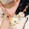 2pcs Mini Couple Pendants Zinc Zinc Alloy Bag Charm Portable Angry Cat Keychains  Party
