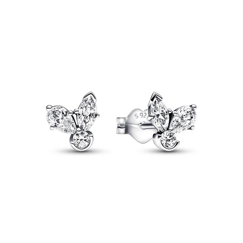Boucles d'oreilles Fleur Marguerite Argent S925 Rose Jaune Fleur Créoles Pour Femmes Mariage Fiançailles Zircone Bijoux Originaux Cadeau