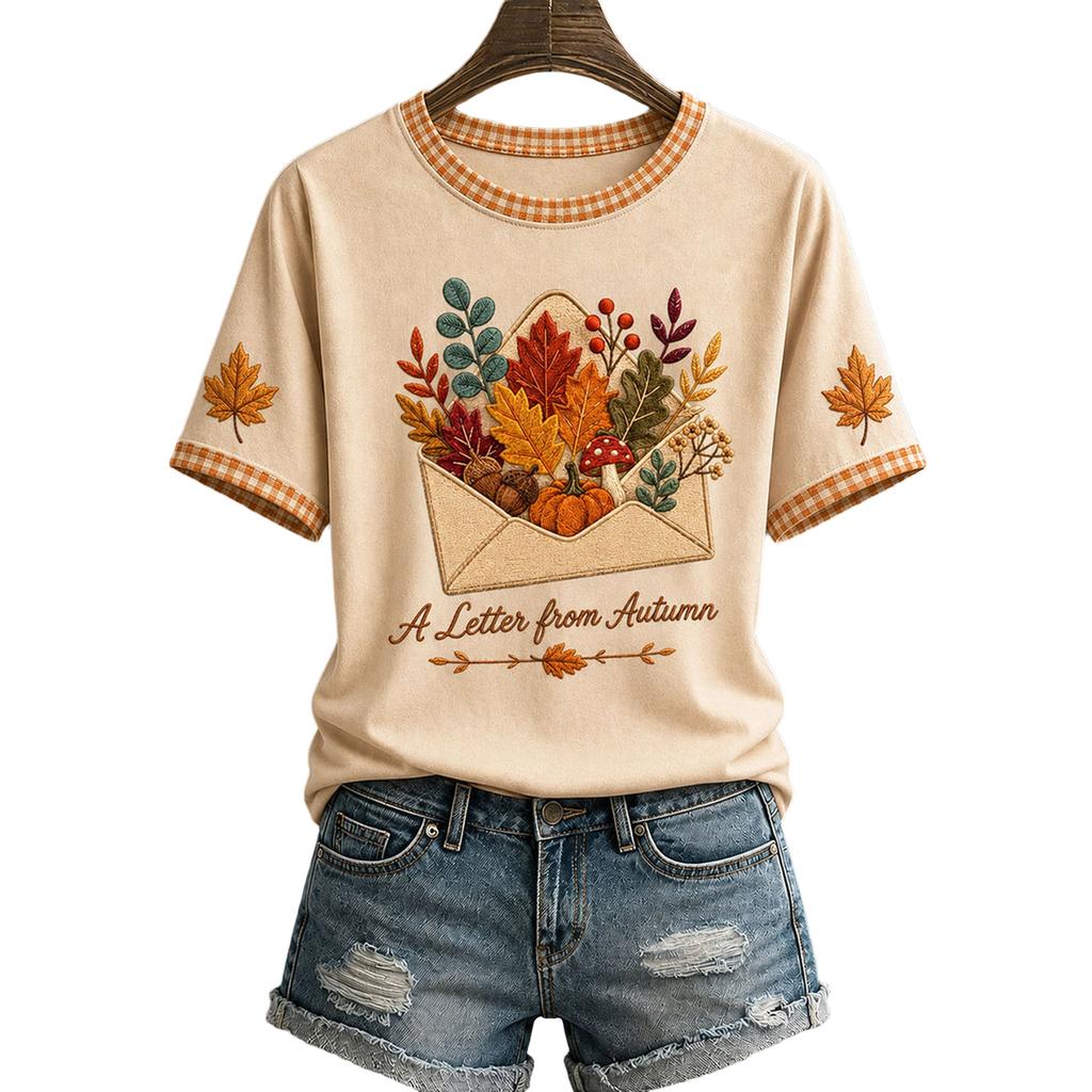 Dames Casual Halloween Print Pullover T-shirt
