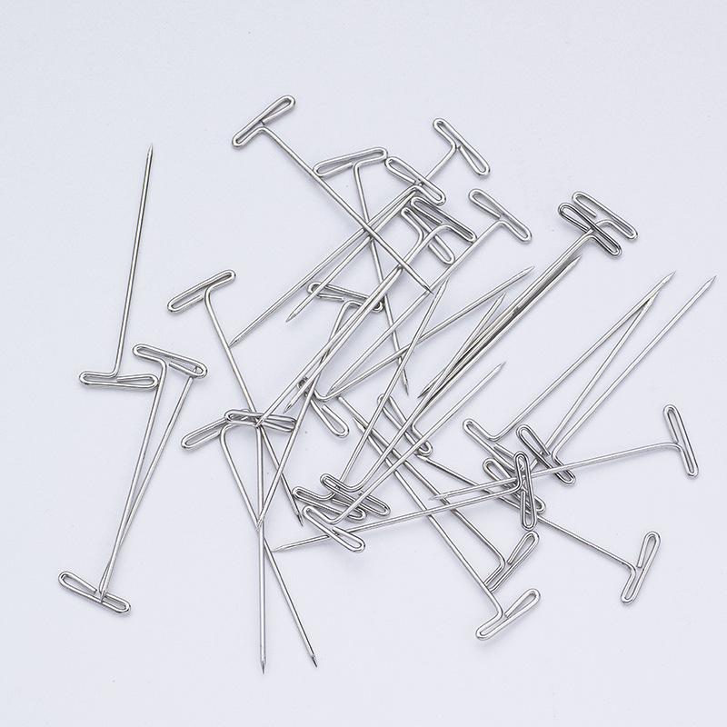 Diy Wig Securing Pins, T-Shaped Pins, Suitable For Knitting, Wigs, Sewing And Office Wall Decoration - 50-Piece Pack