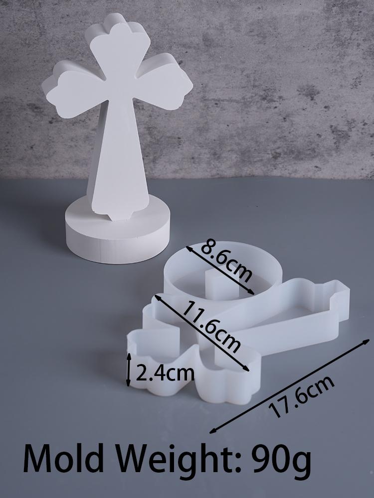 

Creativity Cross Ornaments Silicone Candle Mold DIY Handmade Soap Aromath Plaster Resin Molds Home Decor Craft Making Supplies