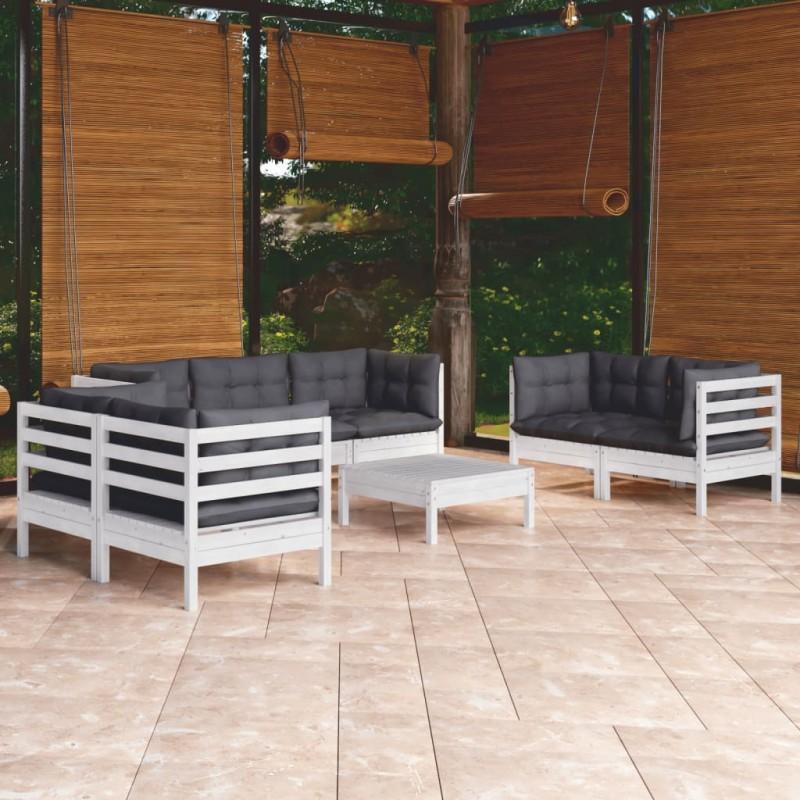 Day and Night - Day and Night Garden Furniture 8 Pieces with Cushions Solid Pine Wood
