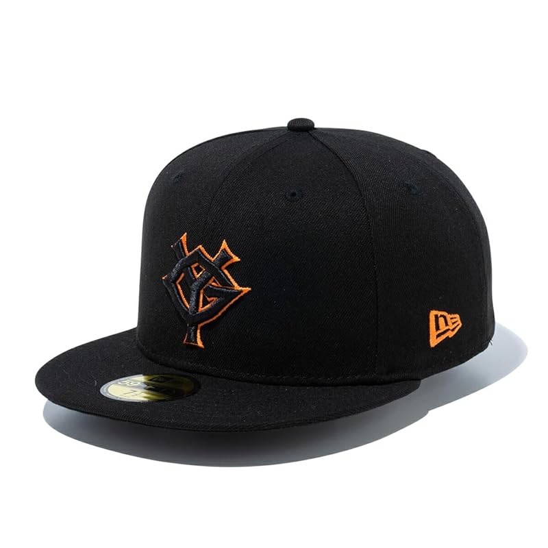 

[New Era] cap 59FIFTY NPB YG black 1 7 5/8 5950 YOMGIA YG BLK/BLK/ORG TKY 25J