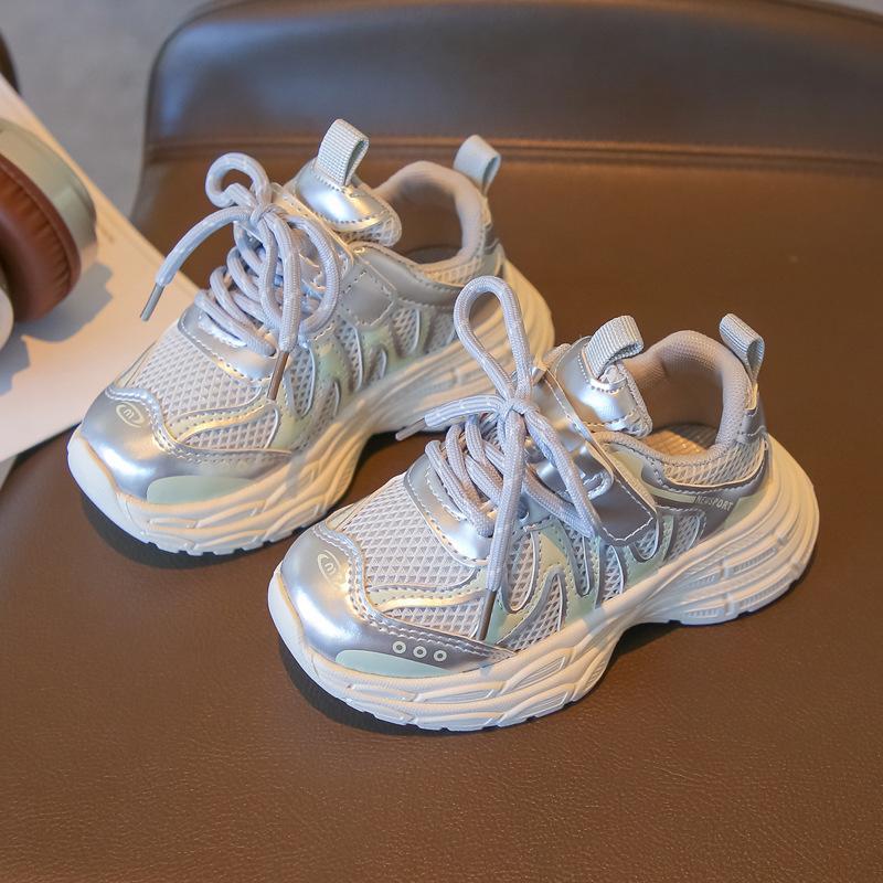 Children's trend mesh breathable dad shoes autumn new fashion versatile and comfortable boys and girls sports and leisure shoes