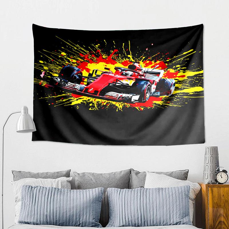 Electric Monster Truck Art Printed Tapestry, Wall Hanging,Livingroom, dormitory, Large Wall Decor, Fabric Decor Fan Birthday Gifts
