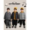 Boys' Playful Graphic Padded Winter Jacket