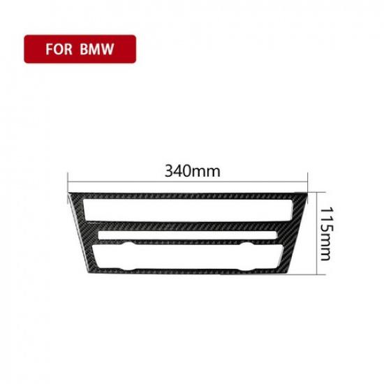 Carbon Fiber Console CD Control Panel Trim Cover For BMW 5 Series 10-16 GT F07