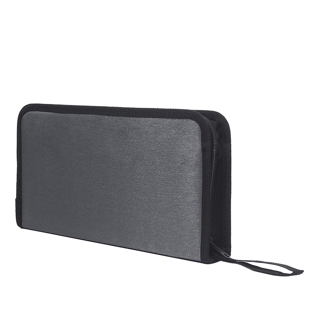 Tragbare CD-DVD-Hülle - 80 Fächer Mercerisierter Stoff CD-Aufbewahrungstasche Halter mit Reißverschluss für Zuhause Auto CD-DVD-Box Taschen