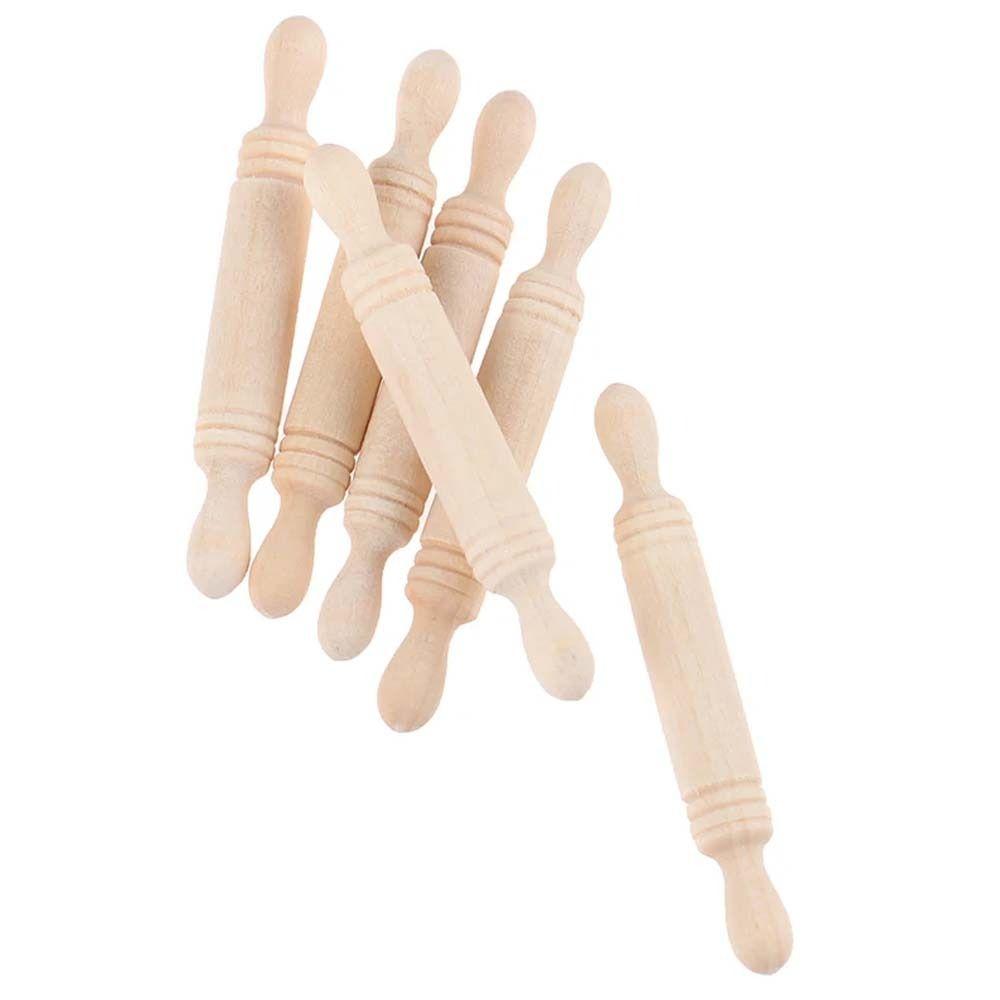 10pcs Simulation Doll House Wooden Rolling Pin Mini Kitchen Accessories  Home Decor