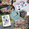 50Pcs Graffiti Sticker Clear Printing Self-Adhesive Paper Cute Cartoon Rabbit Pattern Laptop Luggage Sticker Decoration Photography Prop