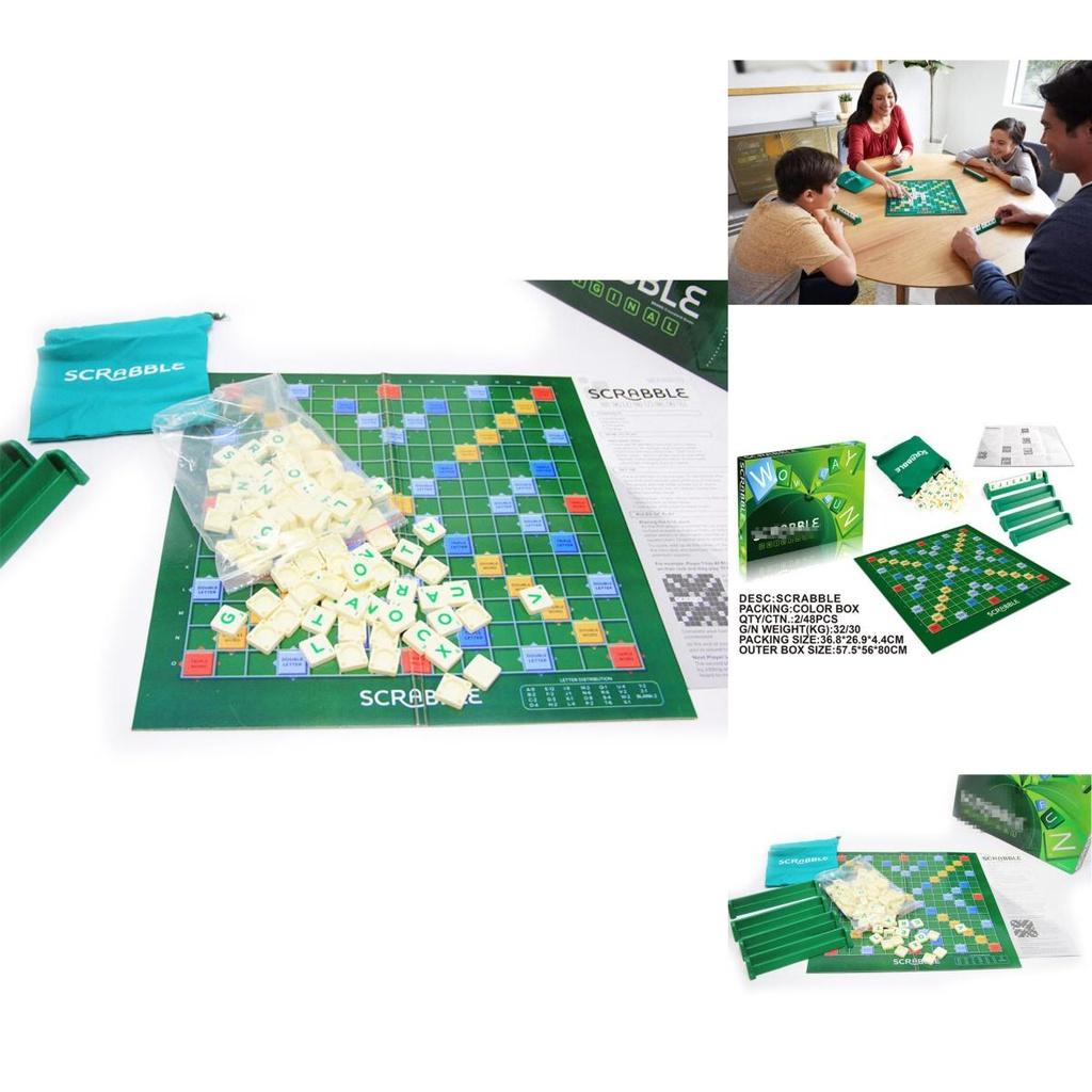 Classic Scrabble Original Word-forming Board Game For Family Fun And Learning