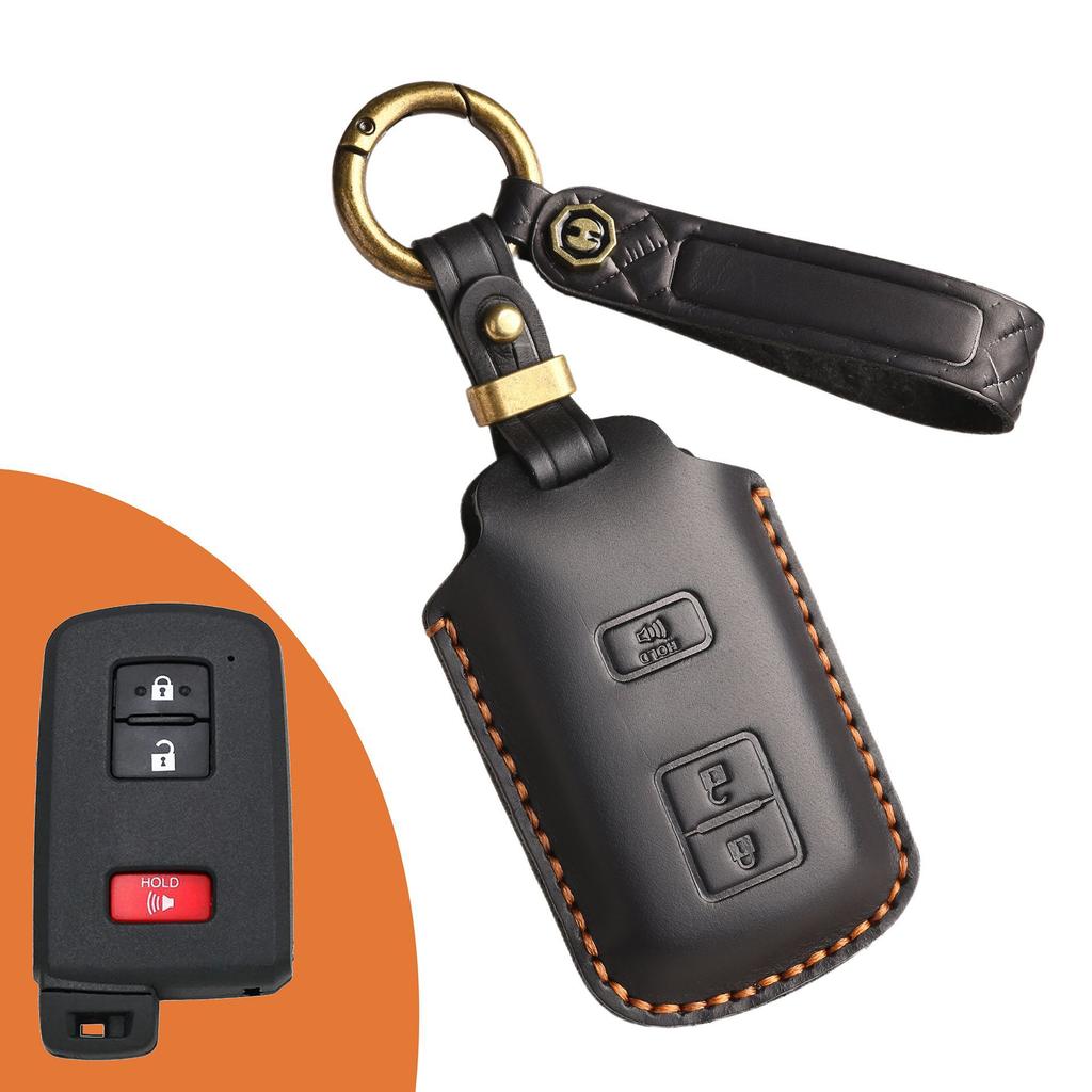 The New Retro Key Cover Is Suitable for the Old Toyota Car Handmade Real Cowhide Key Protection Bag.