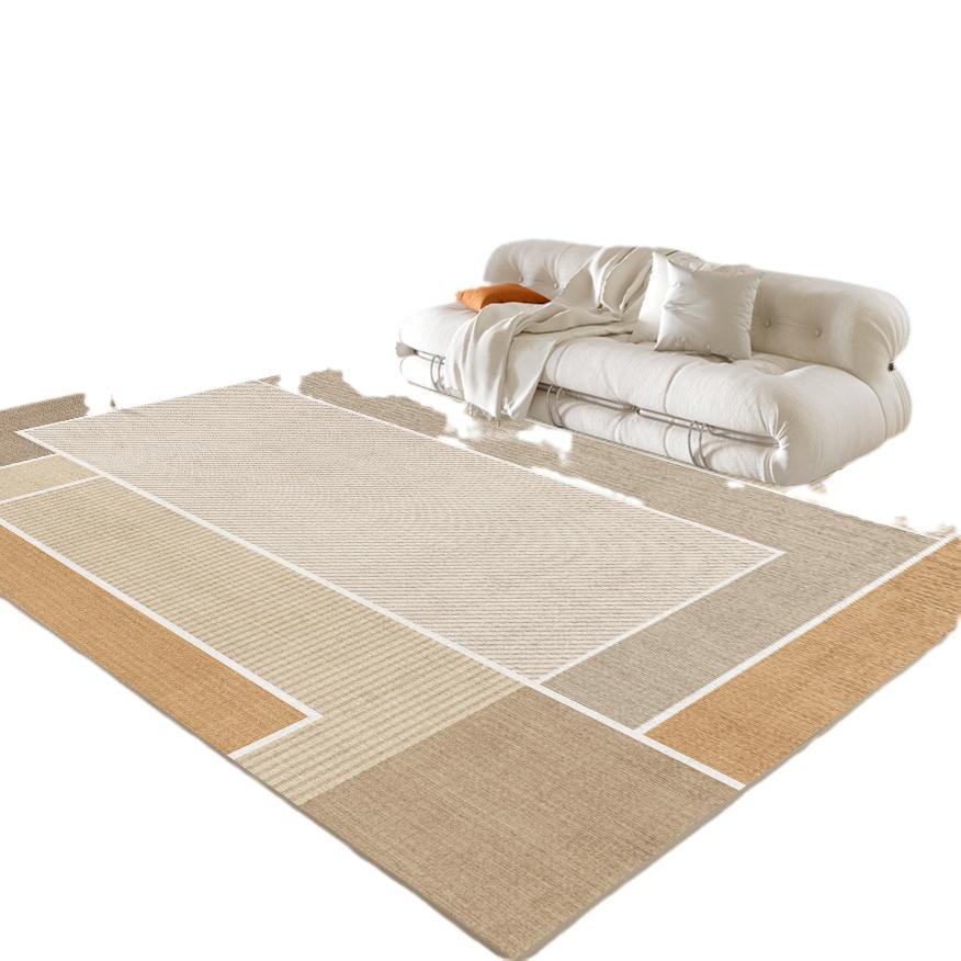 Luxurious Modern Minimalist Coffee Table Rug: Dirt-Resistant, Versatile for Living Room, Bedroom, or Bay Window