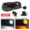 Snsowed LED Light Bar Wiring Harness Kit, 480W 2 Lead