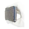 Inden-ya Inden Coin Purse F-Coin Purse 05 Deer Leather Navy x White Lacquer Patterned 1005-14-167 Custom Color Natural Deer Leather with Lacquer