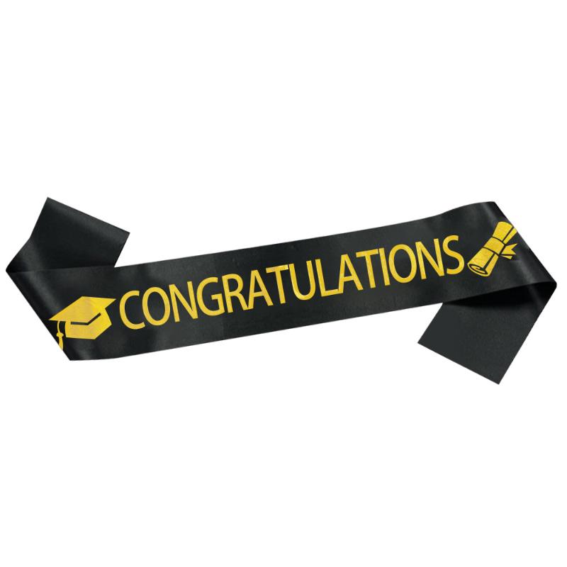 

2026 Graduated Shoulder Strap Black Bachelor Caps With Tassel For Graduation Party Decoration Photo Props Decoration Supplies A12