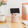 Cute Bear 2-in-1 Pen Holder & Phone Stand, Macaron Colors Desk Organizer, Large Capacity Storage for Pens Makeup Brushes Scissors Stationery, Gift