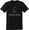Alfred Hitchcock Silhouette Graphic T-Shirt Unisex Streetwear Printed Short Sleeve Tee Shirt Black Men's
