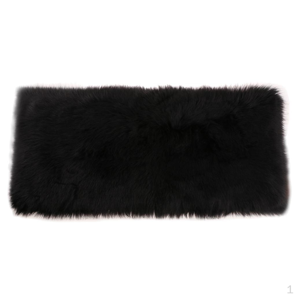 

Indoor Modern Silky Smooth Anti-Skid Shaggy Area Rug Black