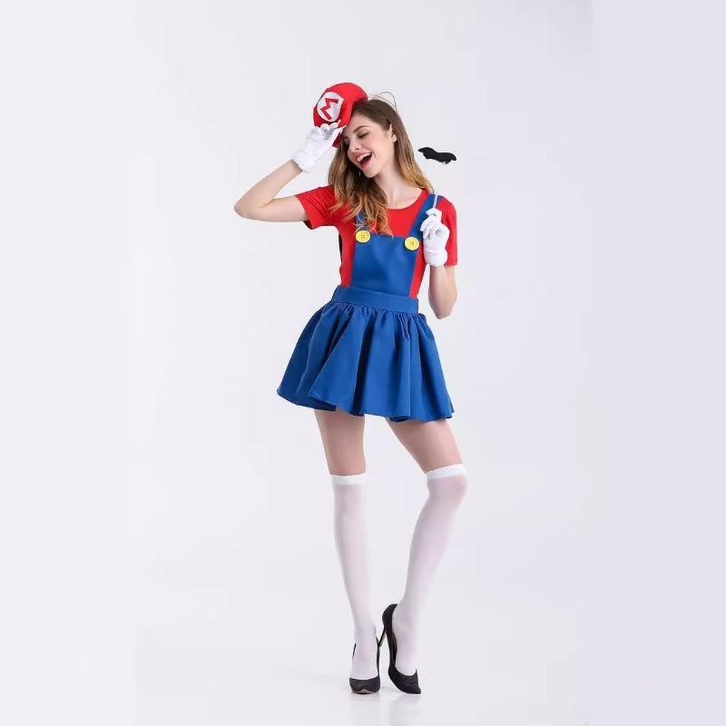 Halloween Cosplay Anime Kostüm Spiel Mary Cosplay Kostüm Spiel Overalls Eltern-Kind-Kostüm