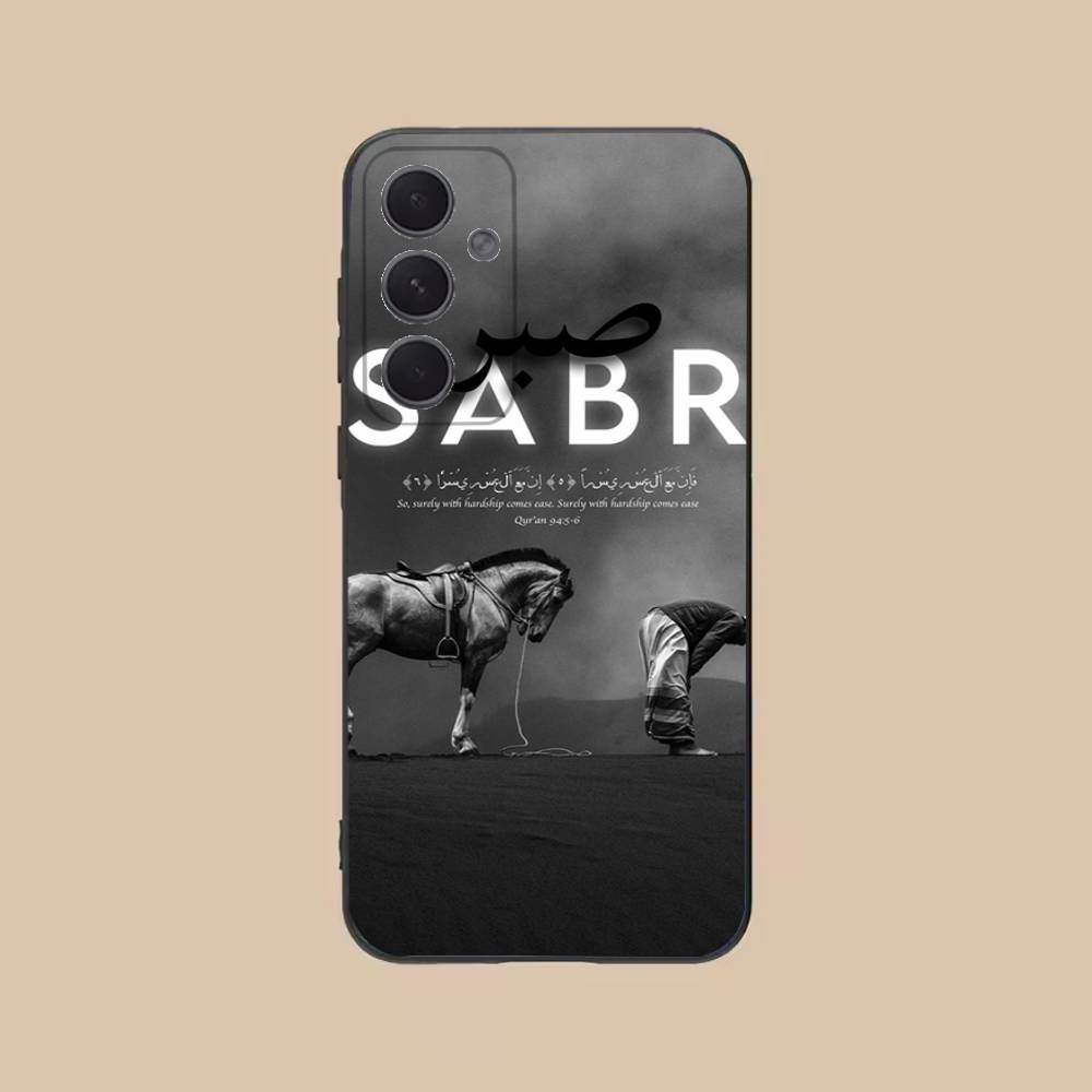 

Quran Sabr Islam Patience Phone Case For Samsung S25,24,21,22,23,20,S30,Ultra,Plus,Fe,Lite,Note,5G Black Soft SamsungS26ULTRA