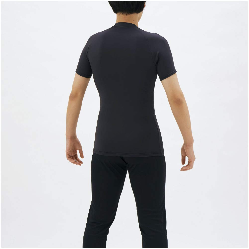 Mizuno Șort Rotund Scurt de Antrenament cu Compresie Dry Accel Bio Gear UV 2021 Negru M Cămașă, Gât, Mâneci, Absorbție Umiditate, Uscare Rapidă, Elastic,