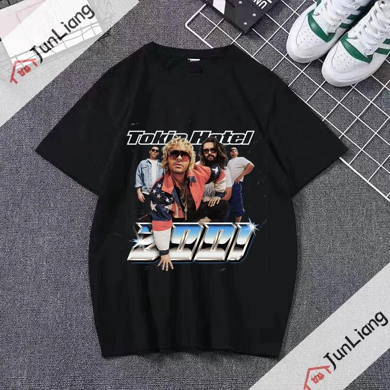 Italian Rock Band Tshirts for Women Maneskin Harajuku Streetwear Sportswear Man Kpop Goth Clothes Short Sleeved Tshirt Tops