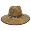 Sun Letter Straw Protection Hat With Breathable Fabric For Seniors Outdoor Wear