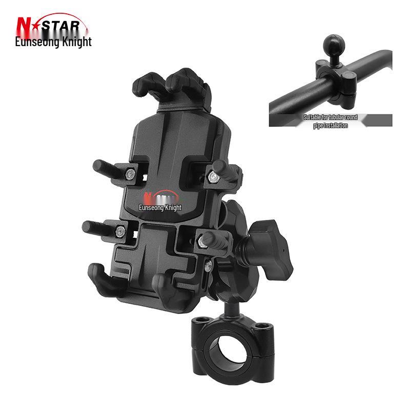 Enxing Knight Shock-Absorbing Motorcycle Phone Holder with Wireless Charging - Popular and Available.