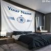 Chelsea F Custom Name Wall Tapestry Aesthetic Wall Hanging Printed Fabric Blanket Decorative Tapestries for Bedroom Living Room Home Decor