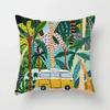 Animal Forest Throw Pillows Cushion Cover Tropical Palm Plant Flower Bohemian Pillow Decorative Pillowcase for Sofa Pillowcover