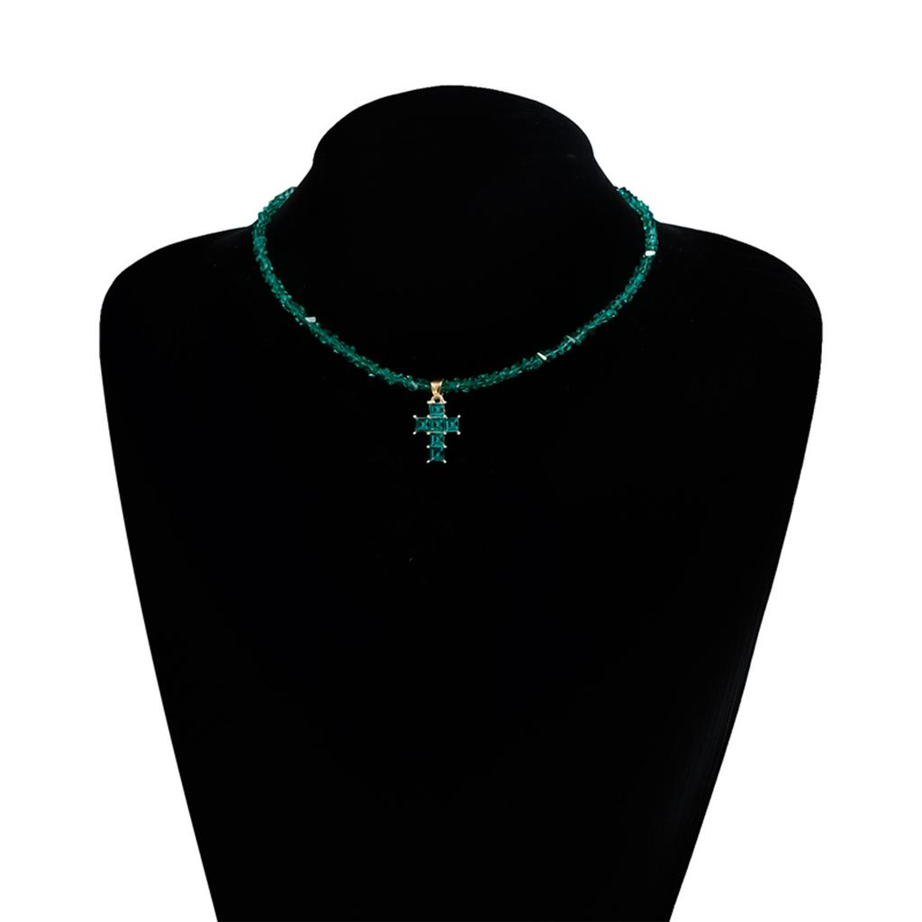 Versatile Triangular Crystal Crosses Pendant Necklace Perfect For Daily Activities Special Occasions And Gift Giving