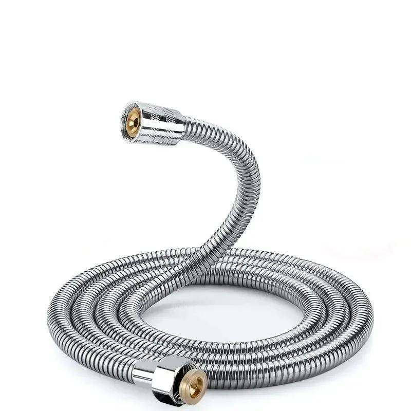 Stainless Steel Shower Hose Explosion-Proof Large Flow Compression Resistance 2M Shower Hose Shower Hose Showerhead Hose