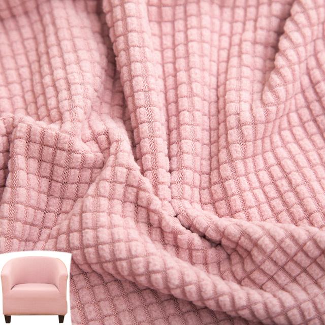 Jacquard Sofa Cover Soft Stretch Polar Fleece Single Seater Club Couch Slipcovers Elastic Armchair Covers Furniture Protector