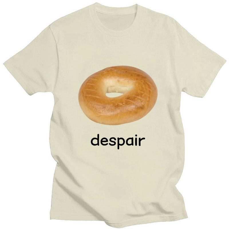 Despair Bagel Vtipné Meme Grafické Tričko Humor Móda Pánské Dámské Trička Pohodlné Čistá Bavlna Krátký Rukáv Ležérní Volné Streetwear