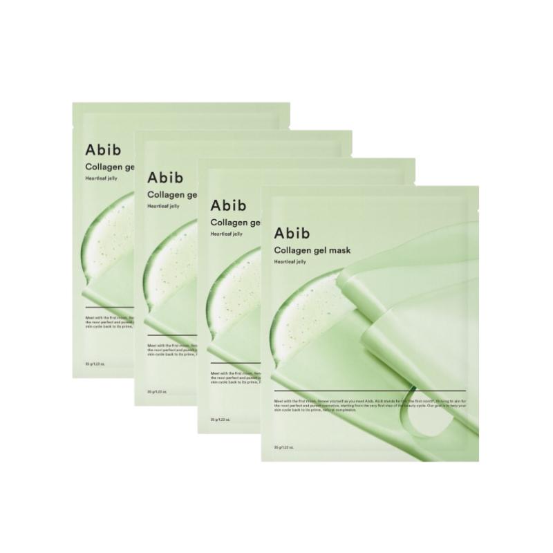 [Abib] Collagen Gel Mask 35g x 4ea Set (Heartleaf / Sedum Hyaluron / Jericho Rose) Heartleaf