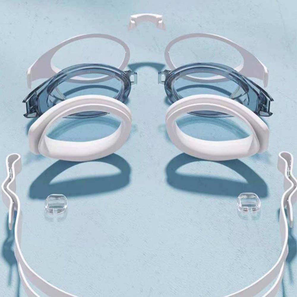 TPU Big Frame Swimming Goggles Waterproof Anti-fog Swim Eyewear  Diving Mask