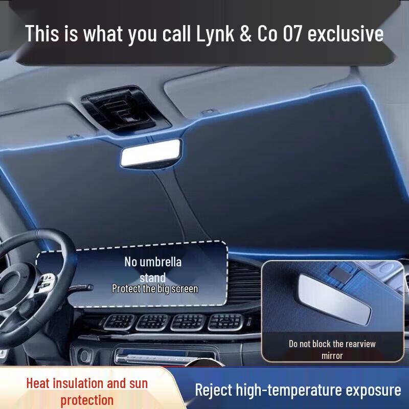 Compatible with Geely Lynk & Co Front Windshield Sunshade & Heat Insulation Cover