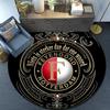Feyenoord Rotterdam Crest Round Rug for Livingroom,Bedroom, Palyroom, Chair Rug, Area Rug, Circle Carpet, Fan Christmas Gift