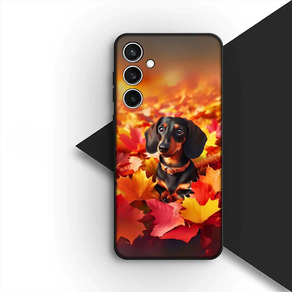 Phone Cover for Motorola Moto G86 G57 E14 E15 G14 G34 G35 G84 G24 A54 G15 Power E22 Casing Soft Case Wallpaper Dachshund Dog