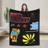 Bad Bunny DTMF  Fleece Blankets Music Funny Throw Blankets for Home 150*125cm Plush Thin Quilt,