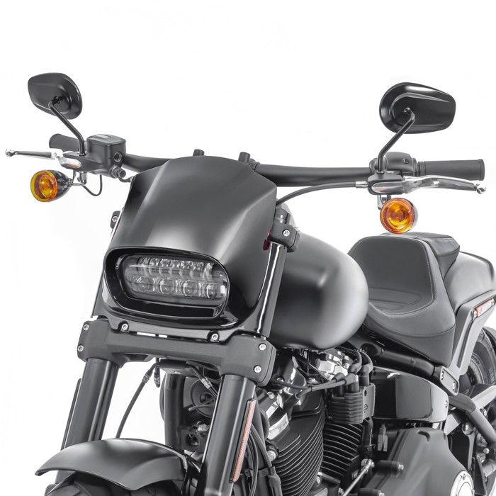 Masque de phare avant pour Harley Davidson Softail Fat Bob 114 18-25 noir