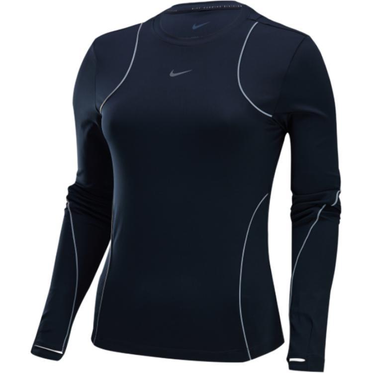 (WMNS) Nike Dri-Fit Running Division T-Shirts Black Women s FV6419-010 L