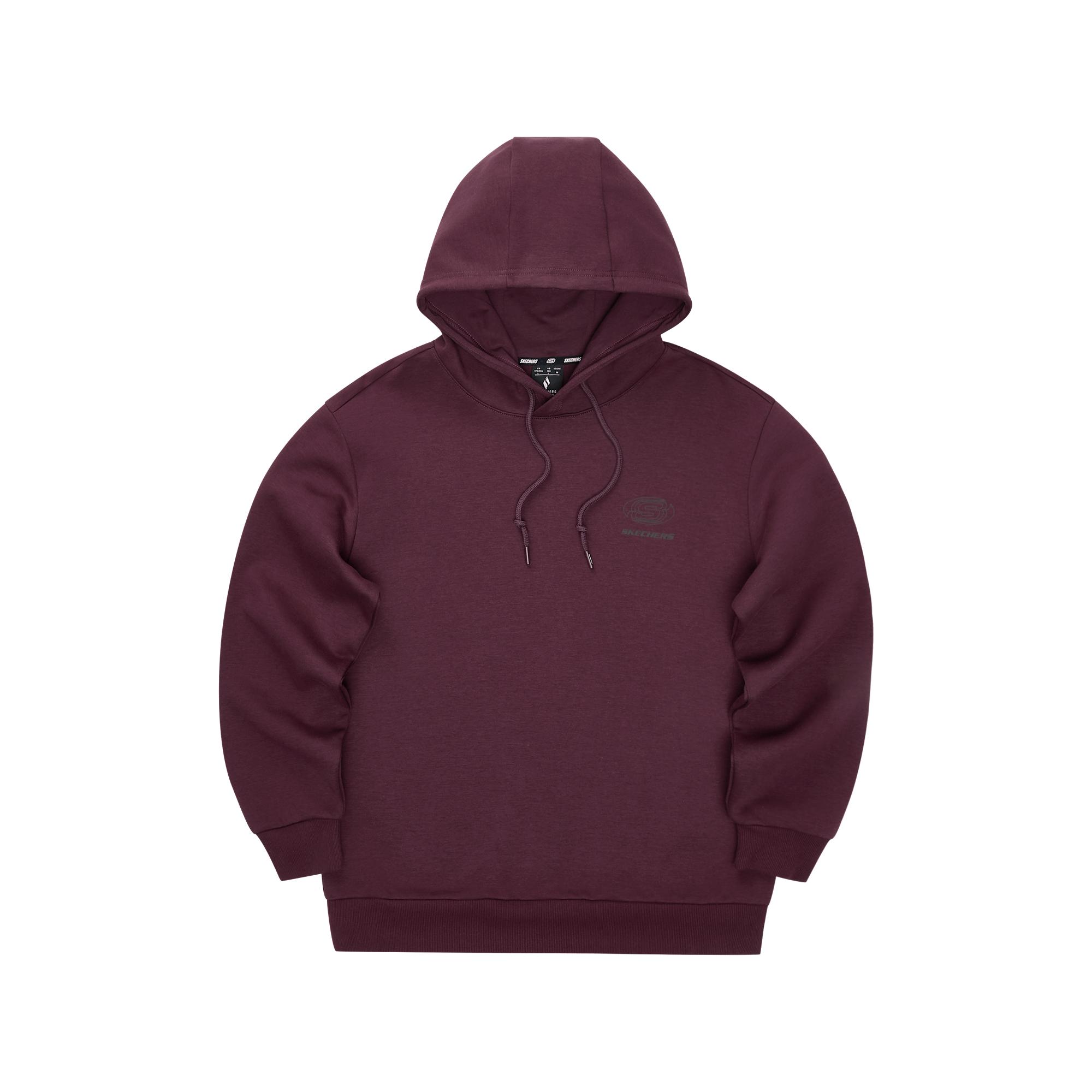 Skechers Pullover Hooded Comfortable Sweatshirt Unisex sweatshirt Deep-Purple L324U099-02C9 XS