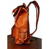 Real Handmade leather Men's Backpack Bag laptop Satchel briefcase Brown Vintage