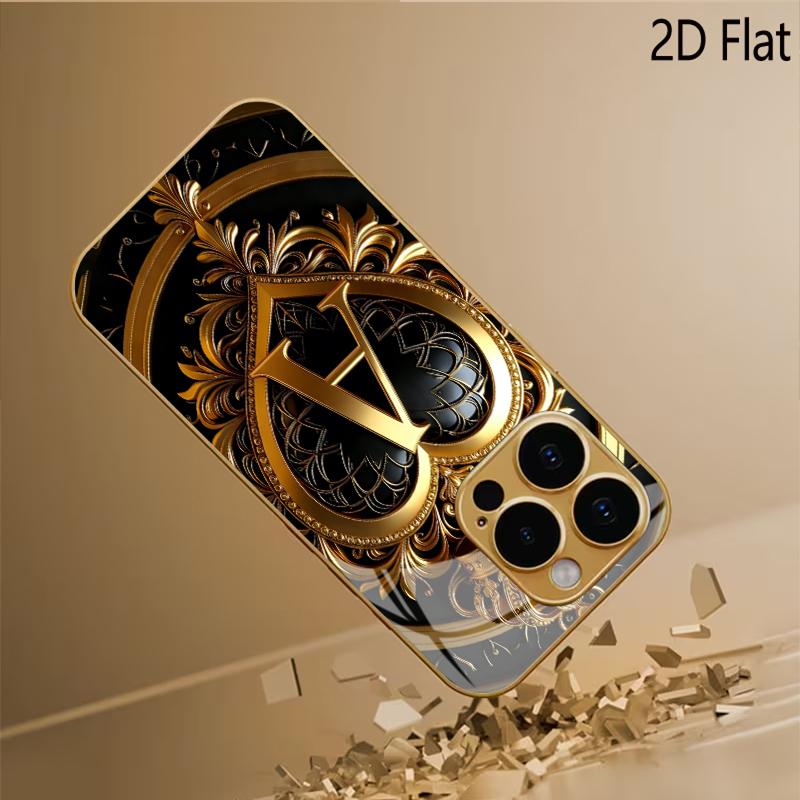 crown A Patterned tempered glass design for iPhone16 17 ProMax 1514 1312 11ProMax Phone Case Camera Cover Shockproof Hard Back