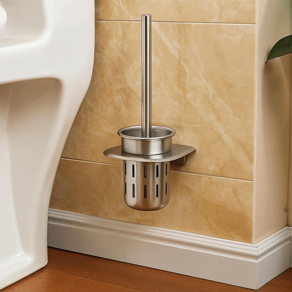 Rust-proof Toilet Brush Set Wall Mounted Toilet Brush Holder Toilet Cleaning Brush Shower Area